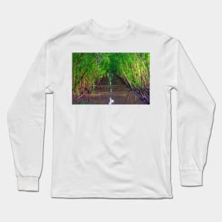 Waterway in the Tra Su Cajuput Forest, Vietnam Long Sleeve T-Shirt